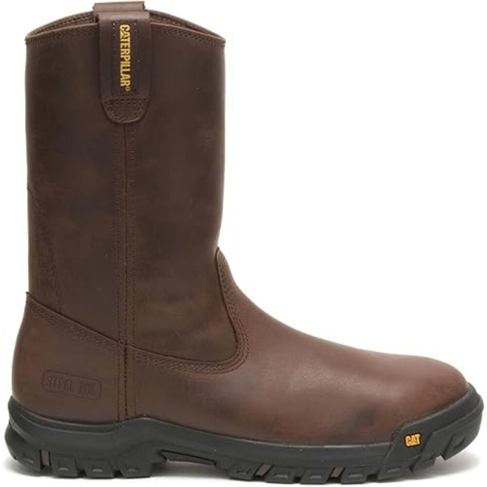 Caterpillar Mens Drawbar Steel Toe Construction Work Boot Size 12 Standard Width